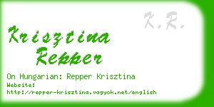 krisztina repper business card